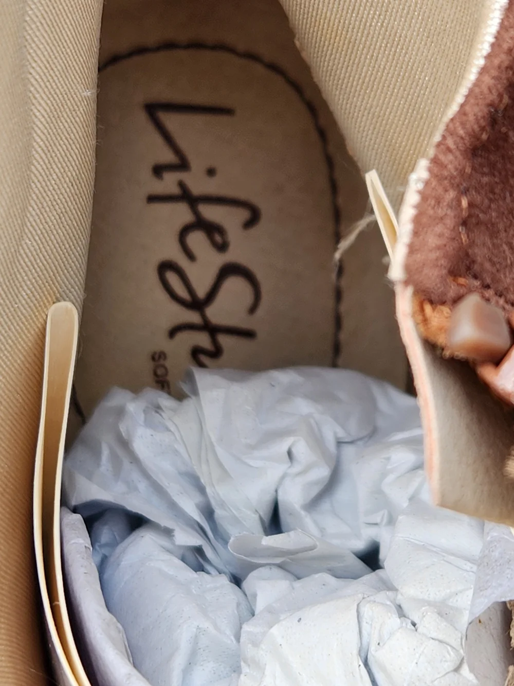 Life Stride Two-Tone Brown Suede Ankle Boots